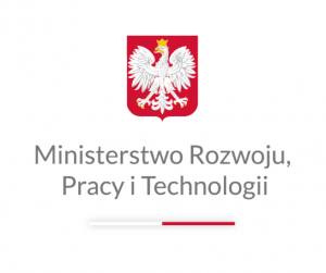 Obraz przedstawia Godło Narodowe z podpisem Ministerstwo Rozwoju, Pracy i Technologii.