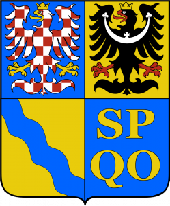 Obraz przedstawia herb Kraju Ołomunieckiego, Czechy.